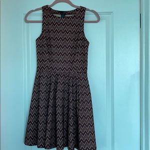 Aqua patterned dress